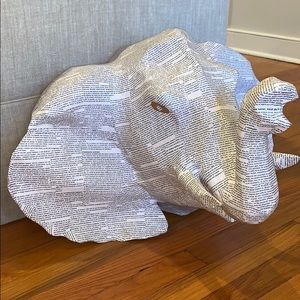 Paper Mache Decor Elephant